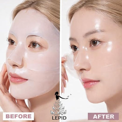 Korean Glass Skin Mask For Deep Hydration Wrapping Peel Off Facial Mask Pack (Pack of 4)